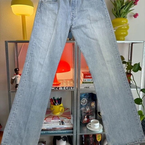Levi's 501 Original Straight Light Wash Jeans W33 L34 vintage