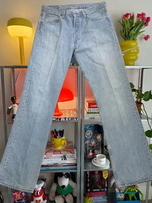 Levi's 501 Original Straight Light Wash Jeans W33 L34 vintage