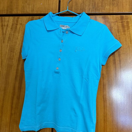 Lee poloshirt, turquoise blue, size S