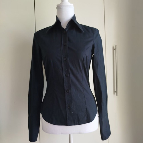Benetton black shirt XS-S like new, cotton, slightly elastic fabric