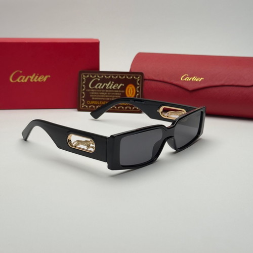 Cartier Panther Edition rectangular sunglasses new, black and white