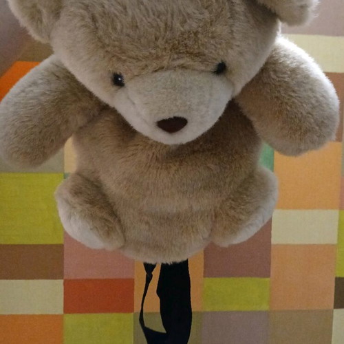 Backpack plush teddy bear like new