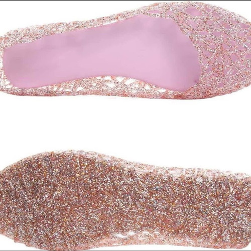 Kids Jelly Shoes Slip On Crystal Soft Beach Size 36 New