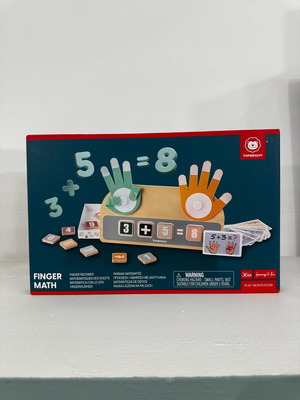 Top Bright Wooden Educational Game Finger Math New
