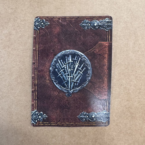 A Game of Thrones The Card Game The Knight of Flowers promo card used, warped