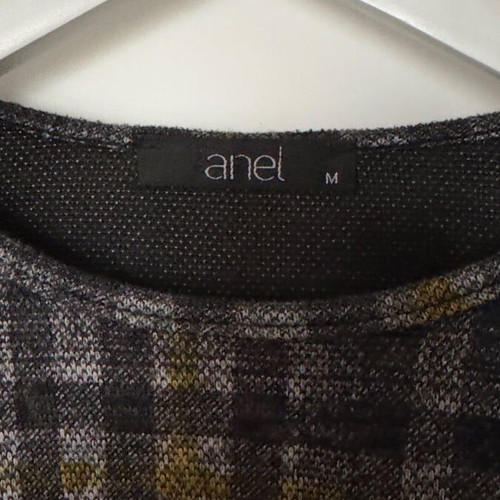 Anel blouse used with ballon sleeves and zipper multicolor size M