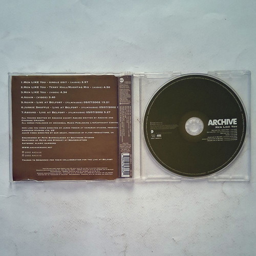 Archive Men Like You CD EP Enhanced 2002, rock