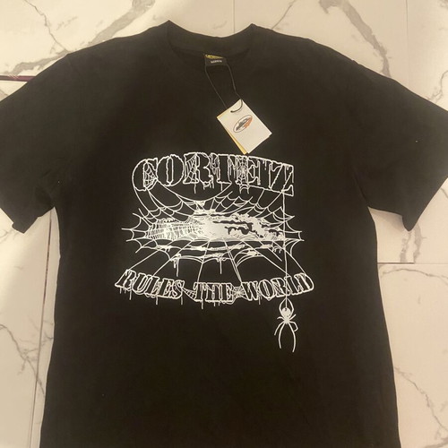 Corteiz T-shirt new, black with graphic print