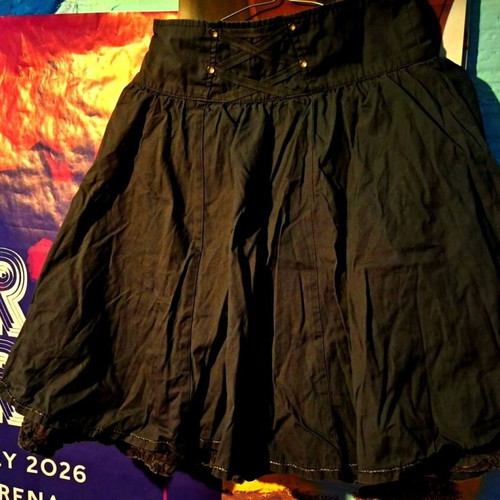 Diesel Steampunk mini skirt with pockets, size 10 (XS/S)