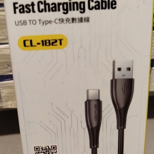 Awei CL-182M USB to Micro USB Fast Charging Cable 2.4A 100cm new
