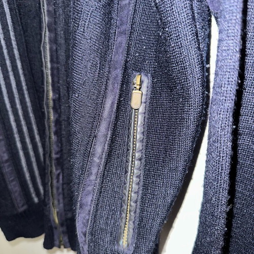 Vintage Gian Marco Sport Men's Knitted Cardigan XL Navy Blue like new