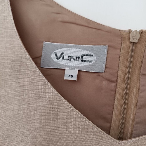 Vunic sleeveless linen dress beige, like new, size XL