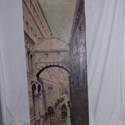 Metaxas Venice Ponte dei Sospiri oil painting on canvas 1929