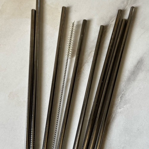 Stainless steel straws new unused