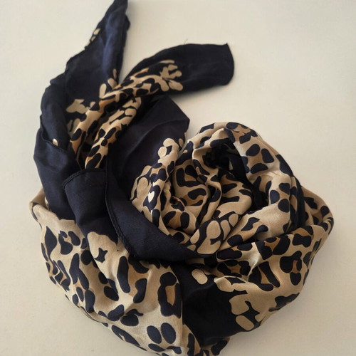 Dune London Leopard Print Scarf like new, black and beige