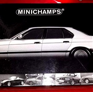 BMW 730i 1986 / MINICHAMPS / 1:18 - SILVER / DIECAST