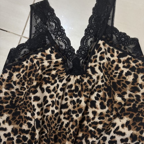 Animal Print Set Top and Pants new, black and beige