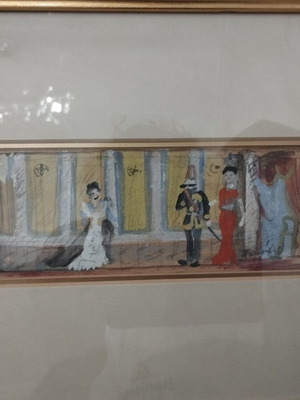 Tsarouchis painting 7x18, used
