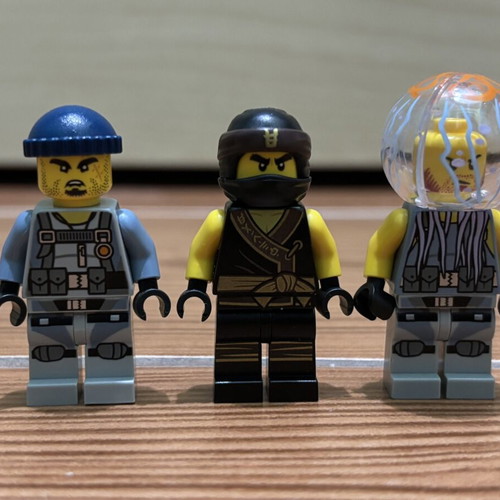 Lego Ninjago Movie minifigures lot Cole, Jelly & Shark Army Gunner