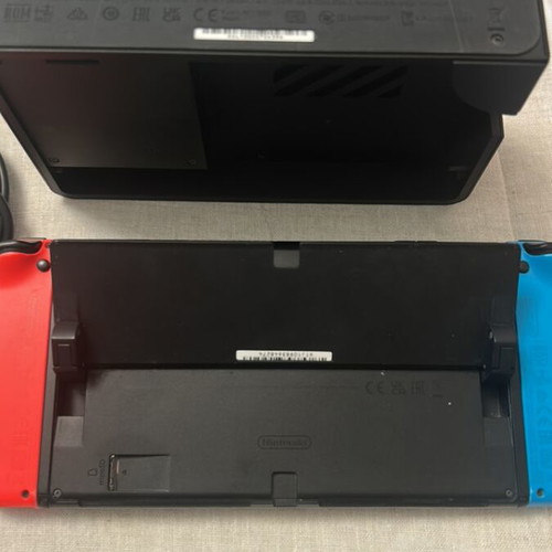 Nintendo Switch OLED 64GB console, Neon Blue and Neon Red