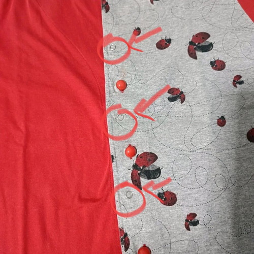 Women's pajama set 100% cotton like new, red