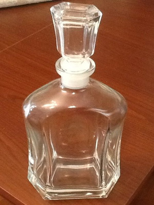 Crystal vintage decanter new