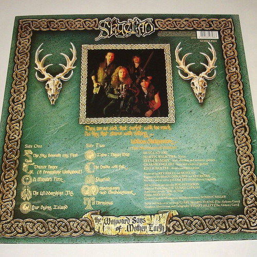 Skyclad The Wayward Sons Of Mother Earth LP like new, metal