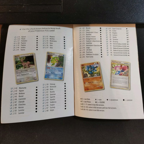 Pokémon TGH HS Undaunted rulebook like new