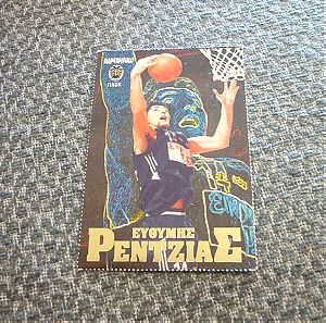 Ευθύμης Ρεντζιάς ΠΑΟΚ μπάσκετ μπασκετική κάρτα Αλμανάκο '90s