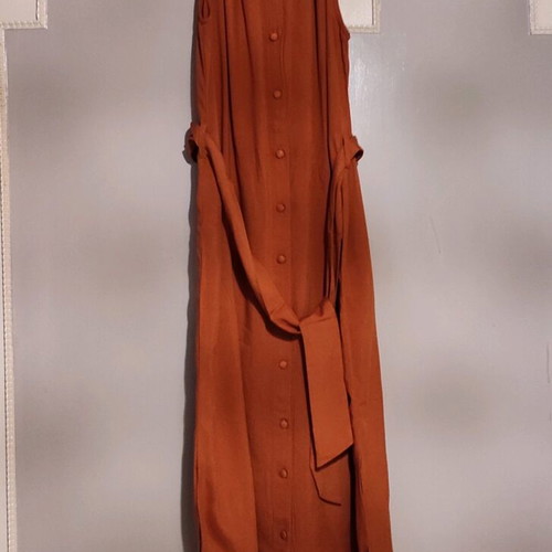 Summer dress new with buttons and side slits size 40