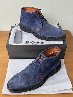 Boss blue boots like new, size 42