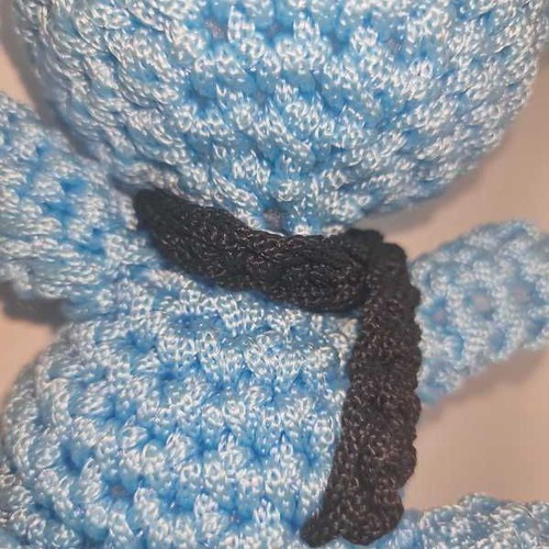 Handmade crocheted elephant doll with hat new