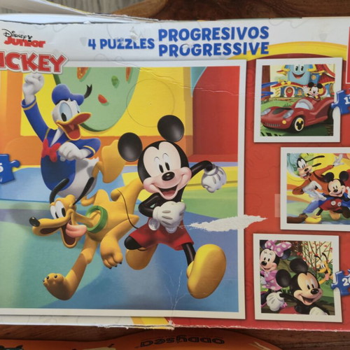 Peppa Pig and Disney Kids Puzzle Set used, 6 educational puzzles