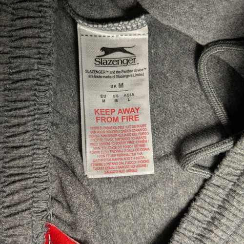 Slazenger men's casual shorts gray medium cotton-polyester like new