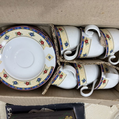 Set of teacups and plates