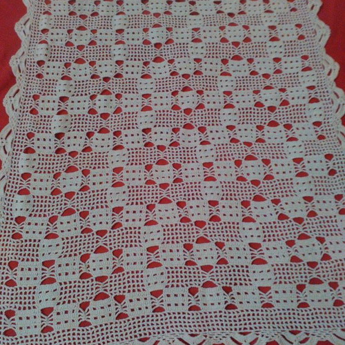 Long rectangular tablecloth like new, beige 1.10x0.35 m