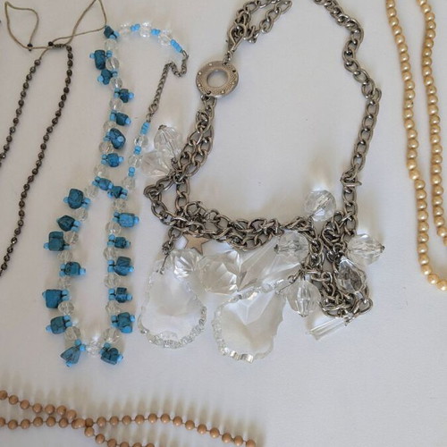 Vintage faux bijoux used, lot of many pieces
