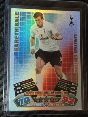 2011/12 Topps Match Attax Premier League Gareth Bale Limited Edition card LE6