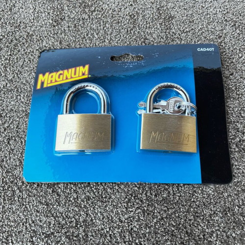 Padlocks pack of two sealed, new