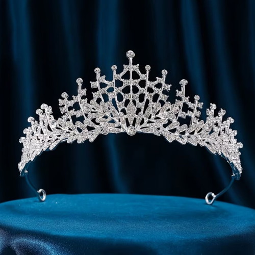 Bridal Tiara with Crystal Rhinestones Model 87 New