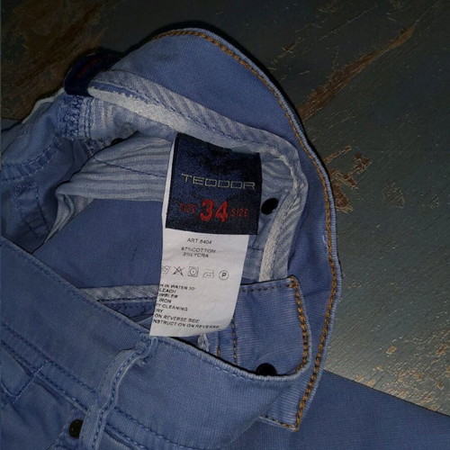 Men's pants Teodor used, size M and L, blue