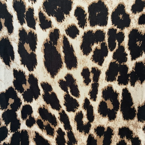 C&A Classic Leopard Print Wrap Dress, Medium, 100% Viscose