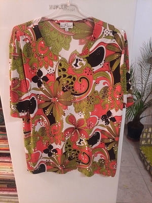 Women's blouse, multicolour, size S