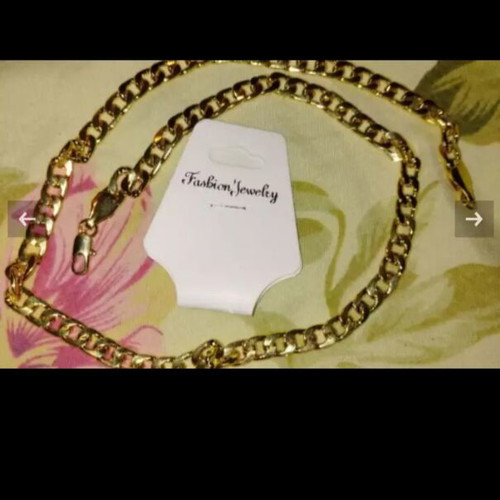 Standard Chain Necklace new, gold tone, 46 cm length
