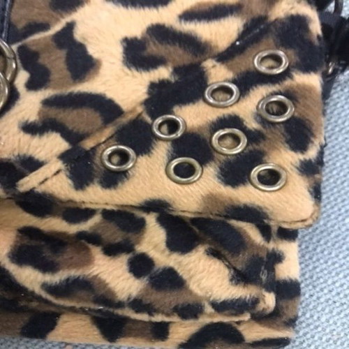 Leopard Crossbody Bag like new with detachable strap