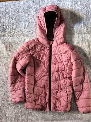 Geographical Norway kids' jacket size 134 pink with hood, new