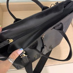 FRNC black shopper bag, shoulder style