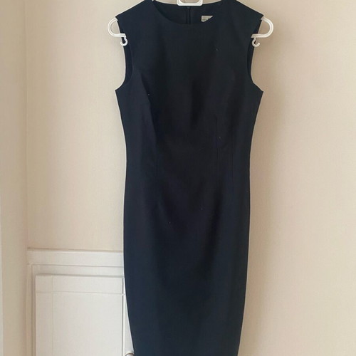 Zara black midi dress like new, size S