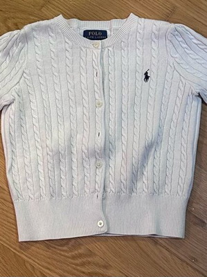 Polo white cardigan used for 6 years old