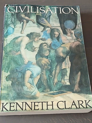 "Цивилизация" Кенет Кларк, от телевизионния сериал от 1969 г., илюстровано 1-во издание с мека корица 1971 г.
